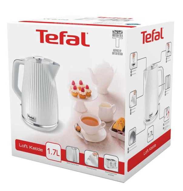 Электрочайник Tefal Loft KO250130 1,7 л белый Киев - изображение 2