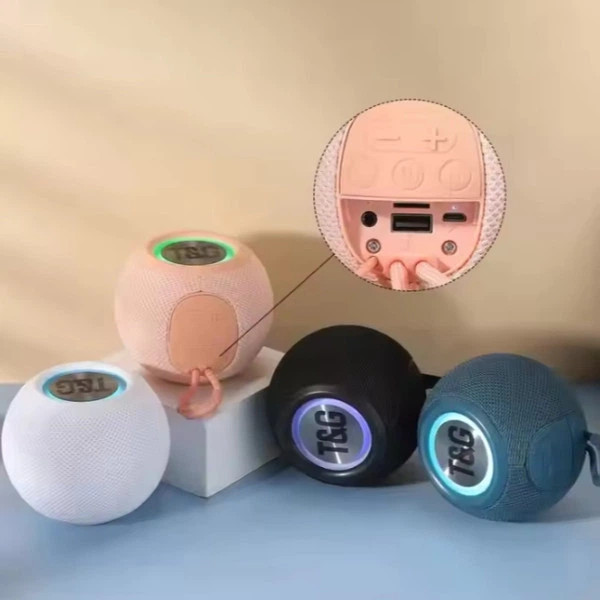 Колонка портативная Bluetooth T&G TG337 white белая Київ - зображення 6