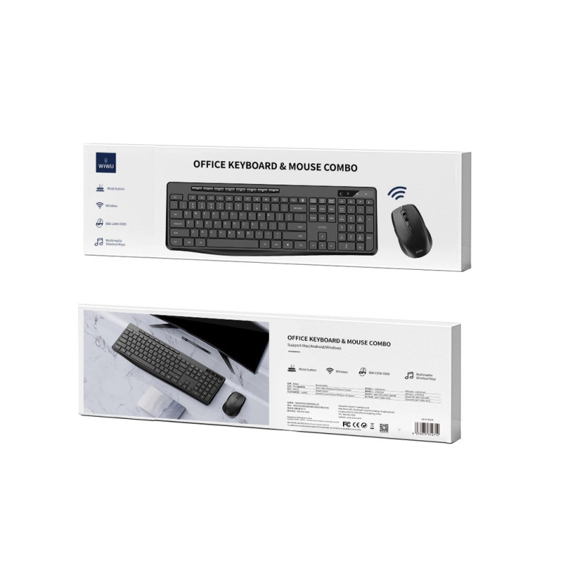 Беспроводная клавиатура+мышь WIWU KM-01 Office Херсон - зображення 5