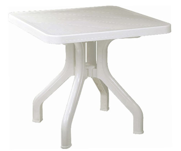 Стіл Прима квадратний складний пластиковий 80*80 білий колір Днепр - изображение 2
