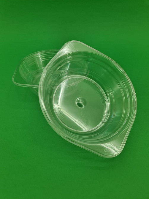 Стекловидная тарелка прозрачная  500мл, Юнита, 10 шт\пач Харьков - изображение 1