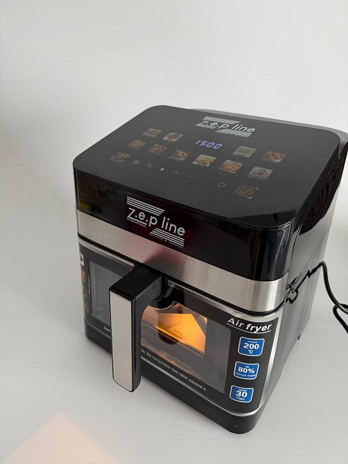 Аэрогриль мультипечь на два тэна с силиконовой формой Zepline ZP-00343 13 л 4200 Вт Київ - зображення 8