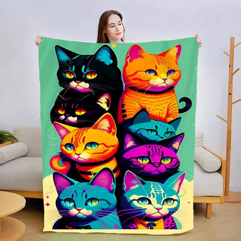 Плед 3D Спостерігаючі котики 2990_B 13450 135х160 см Київ - зображення 1