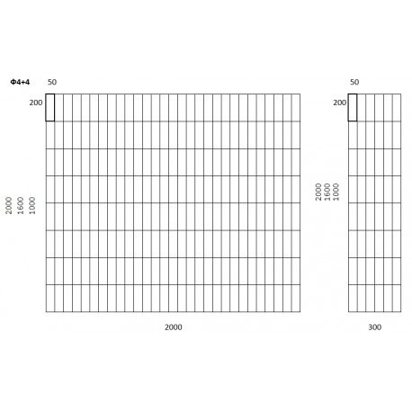 Сетка для габиона  ø4мм 50х200мм Київ - зображення 6