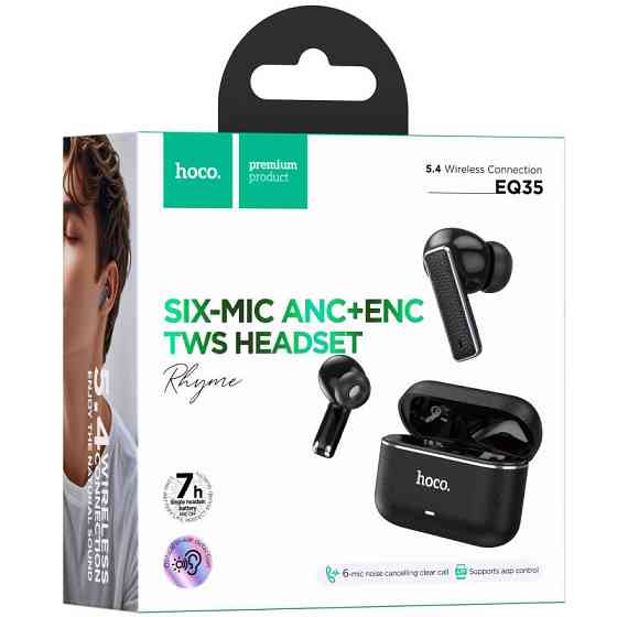 Беспроводные TWS наушники Hoco EQ35 Rhyme ANC+ENC (App) Херсон