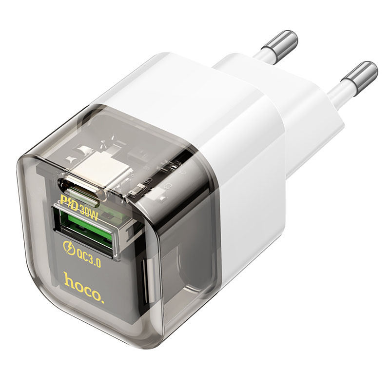 СЗУ Hoco C131A Platium PD30W+QC3.0 (1USB-A/1C) Херсон - зображення 2