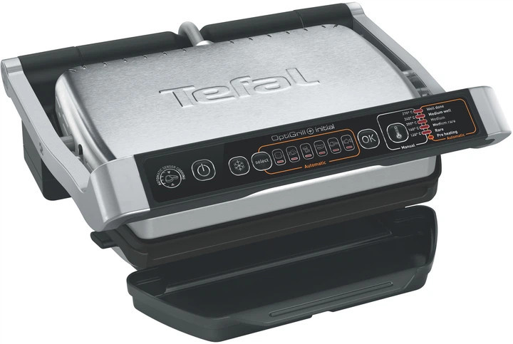 Электрогриль Tefal OptiGrill GC706D34 2000 Вт серебристый Київ - зображення 1