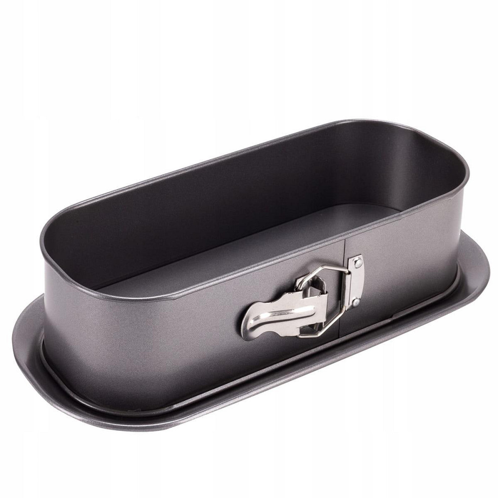 Форма для запекания Kamille 34.5*15.5*8см из углеродистой стали прямоугольная серая КМ6042 Одеса - зображення 1