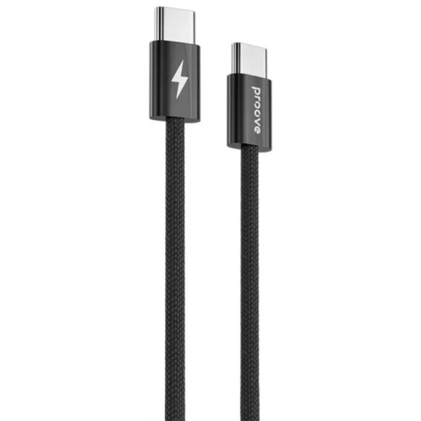 Кабель Proove Energy Stream Type-C to Type-C 60W 1m Black (CCES60002201) (Код товару:38183) Харків - зображення 1