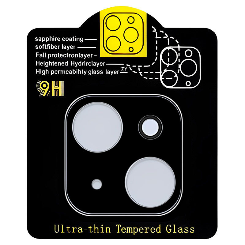 Защитное стекло на камеру Full Block (тех.пак) для Apple iPhone 15 (6.1") / 15 Plus (6.7") Херсон - зображення 1