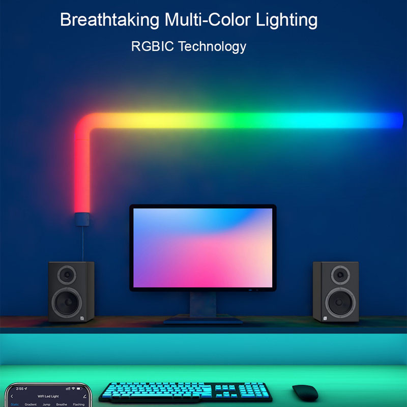 Настенный светильник Lines SAL-013B Bluetooth USB interface with app (6+2 pcs) Херсон - зображення 7