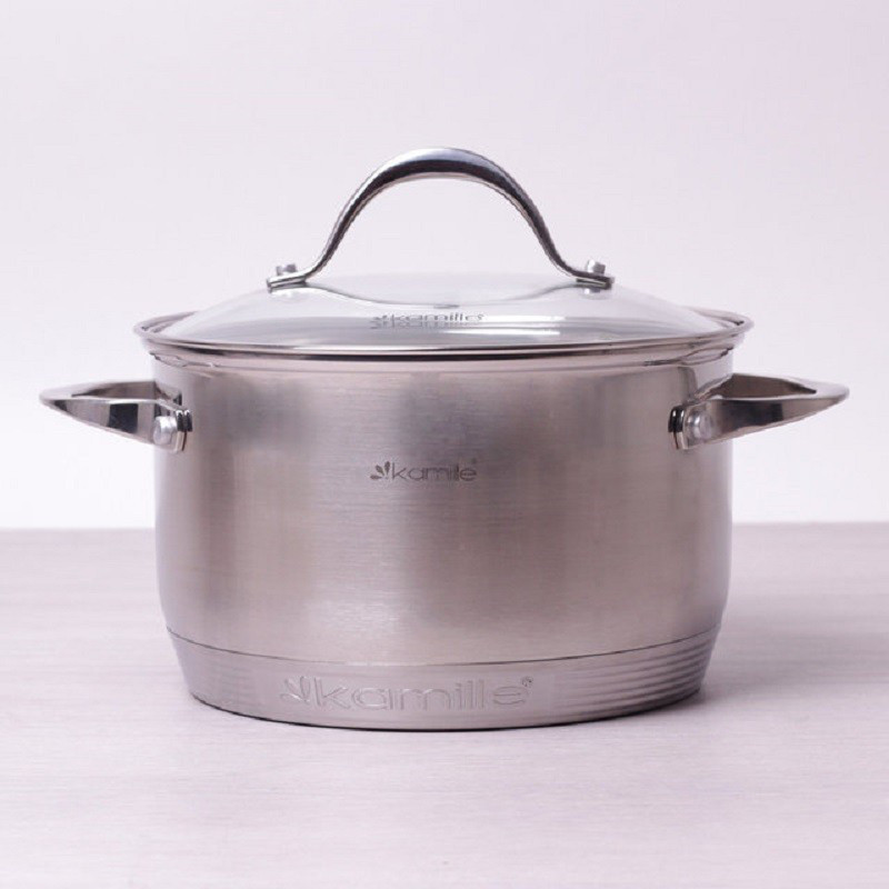Каструля з нержавіючої сталі на 4.5 л Kamille KM-5622S Киев - изображение 1
