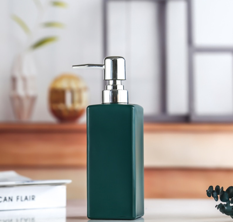 Дозатор для рідкого мила Однотон 11771 350 мл зелений Київ - зображення 1