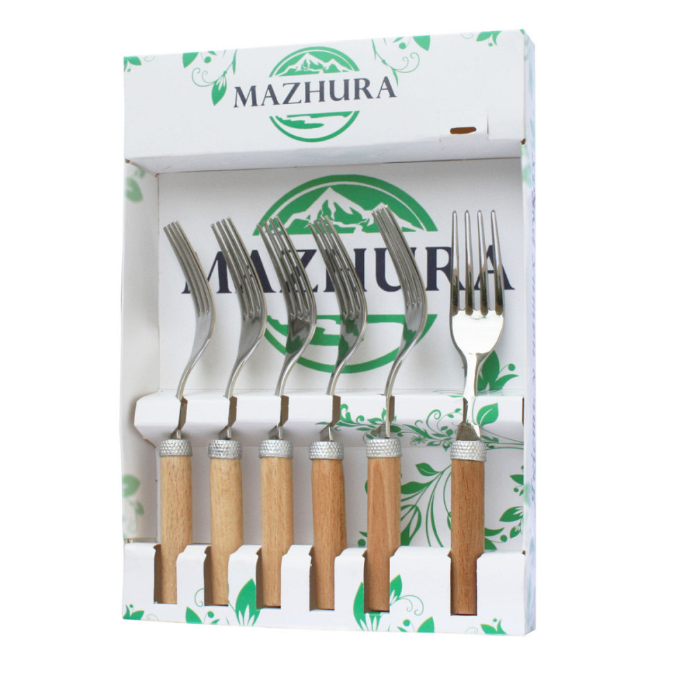 Набір виделок закусочних Mazhura Beech Wood MZ-505664 6 шт Київ - зображення 1
