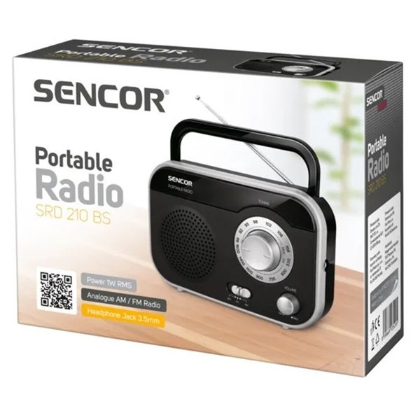 Радіоприймач Sencor SRD 210 Black/Silver (35043171) (Код товару:37578) Харків - зображення 2