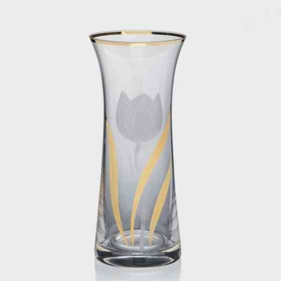 Ваза Bohemia Золотий тюльпан 82242/27544/350 35.5 см золотиста Київ