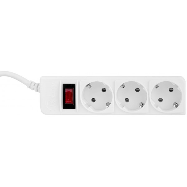 Фільтр живлення ProLogix 3x1.0мм2 мідь 3 розетки 3 м White (PRS-P3CU-30W) (Код товару:34036) Харків - зображення 5