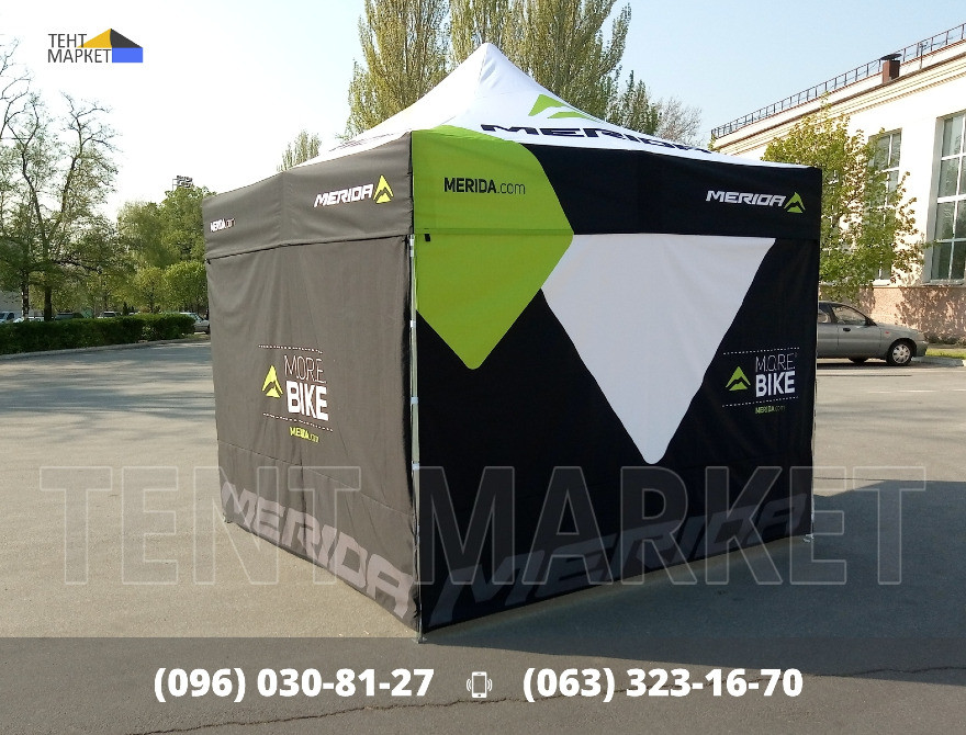 Виготовлення 3х3 шатри рекламні, промо-палатки, намети брендовані з логотипами, тенти з друком Запорожье - изображение 3