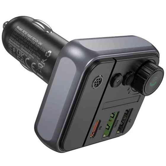АЗУ FM модулятор Borofone BC50 Ascenso PD20W+QC3.0 total 38W (2USB-A/1C) Херсон