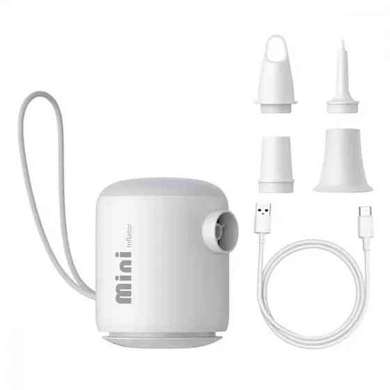 Портативный насос Baseus PocketGo Portable Air Pump 1600 mAh with LED lamp (C11157700221-00) Херсон