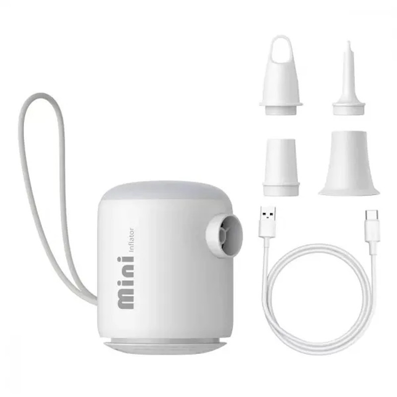 Портативный насос Baseus PocketGo Portable Air Pump 1600 mAh with LED lamp (C11157700221-00) Херсон - изображение 2