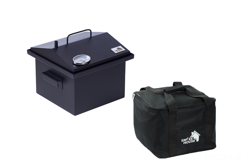 Коптильня SmokeHouse S Thermo с термометром и сумкой Харків - зображення 9