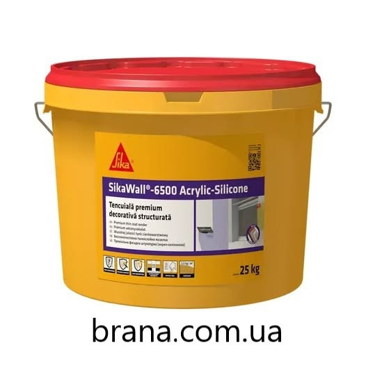 SikaWall®-6500 Acrylic Silicone Преміальна тонкошарова штукатурка Вишнёвое - изображение 1