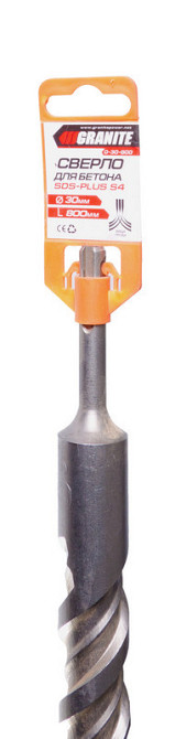 Сверло для бетона GRANITE SDS-PLUS S4 30х800 мм 0-30-800 Харьков - изображение 2