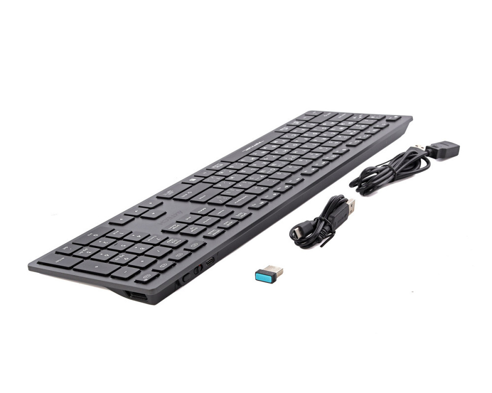 Клавиатура беспроводная A4Tech Fstyler FBX50C(Grey) серая Київ - зображення 6