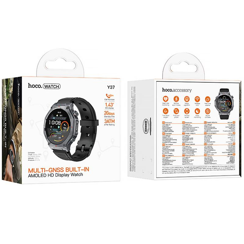 Смарт-часы Hoco Y37 Smart sports watch (call version) Херсон - зображення 2