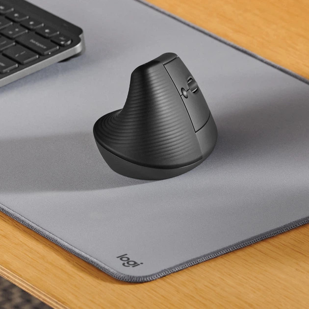 Мышь компьютерная безпроводная Logitech Lift Vertical Ergonomic Mouse Graphite L910-006473 графитова Київ - зображення 6