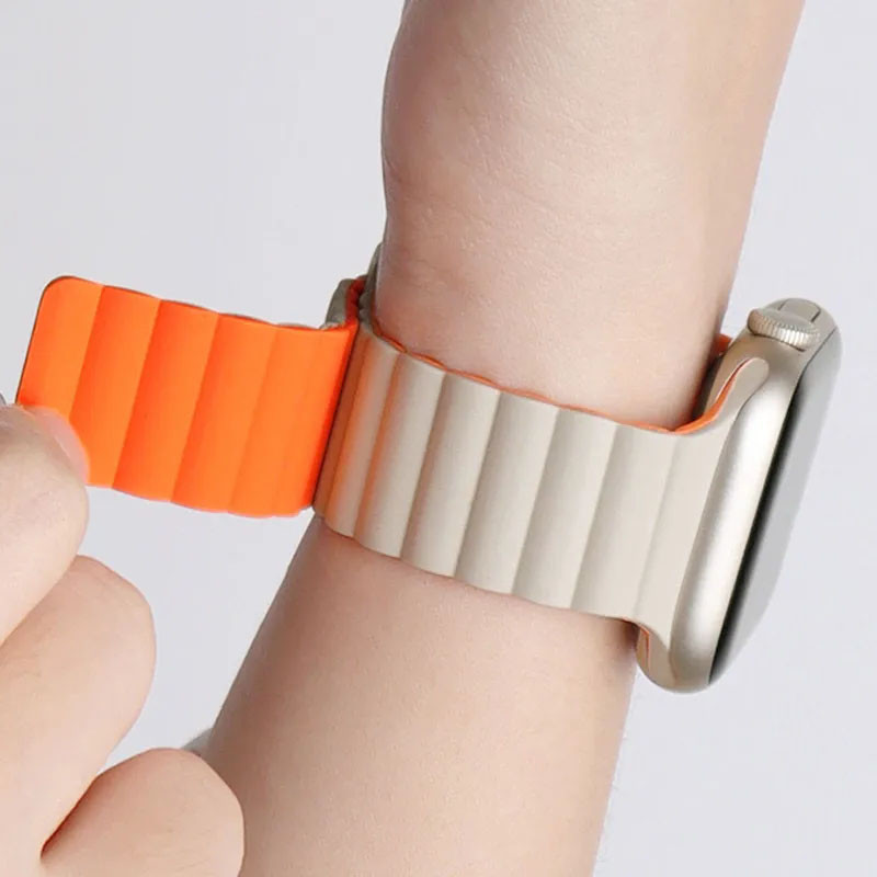 Ремешок BlueO Magnetic Silicone для Apple Watch 42(ser.1-3)/44/45/46/49mm Херсон - зображення 5