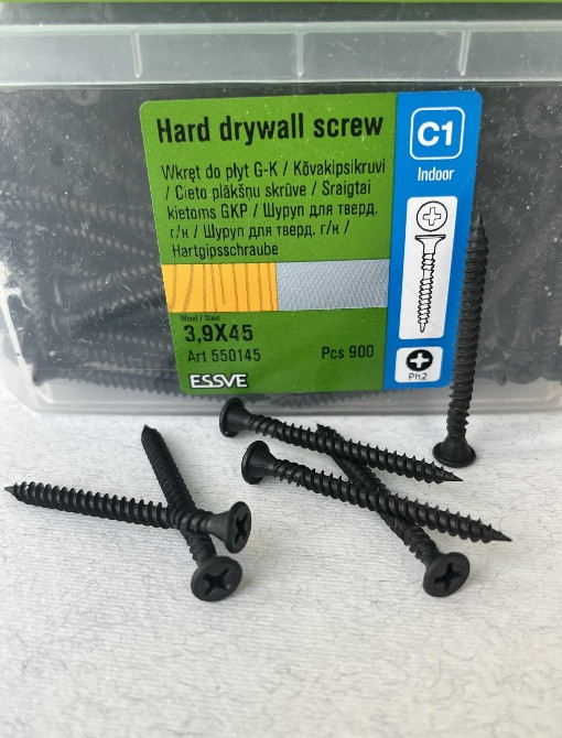 Саморіз ESSVE комбі 3.9*45 мм для гіпсокартону, 900шт -Арт.550145 Винница - изображение 3