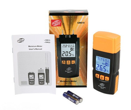 Влагомер игольчатый для древесины 2-70% (28 пород, 4 типа) BENETECH GM610 Харків - зображення 2