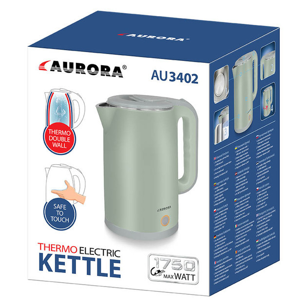 Электрочайник из нержавеющей стали Aurora 3402AU 2 л Киев - изображение 7