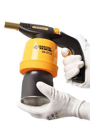 Лампа газовая паяльная MASTERTOOL пьезоподжиг Ø 20 мм/1300°С 1.3 кВт 94.6 г/час 44-5114 Харків