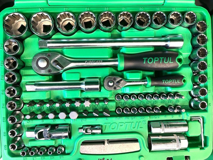 Профессиональный набор автоинструмента 1/4", 1/2" 108ед. (12-гр.) TOPTUL GCAI108R1 Харків - зображення 4
