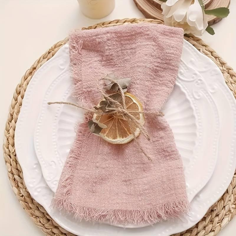 Салфетки сервировочные Leeseph 32*32см розовые 6шт Одесса - изображение 3