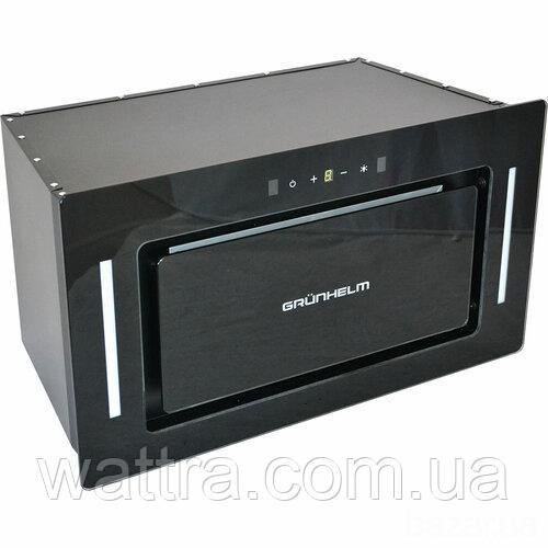 Вытяжка кухонная GRUNHELM GVN 330 B (встраиваемая, 950 м3/ч, стекло, черная) управление жестами 1070 Київ - зображення 1