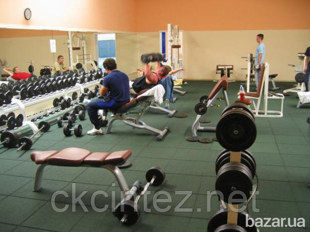 Напольная резиновая плитка для спорткомплексов Киев - изображение 1