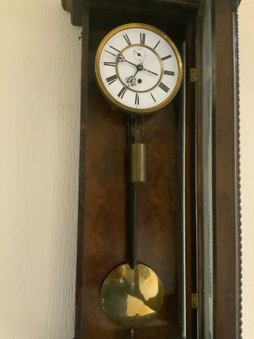 Антикварний настінний маятниковий годинник в дерев'яному корпусі Киев - изображение 4