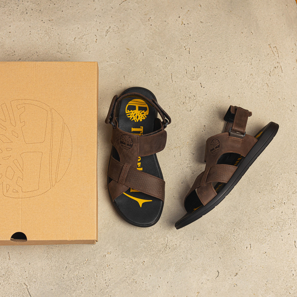 Мужские кожаные сандалии  Brown Київ - зображення 6