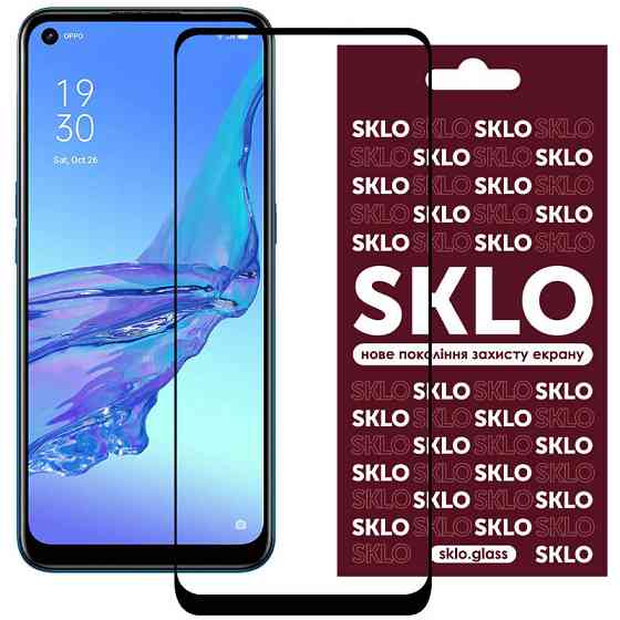 Защитное стекло SKLO 3D для Oppo A74 4G / Realme 8 / 8 Pro Херсон