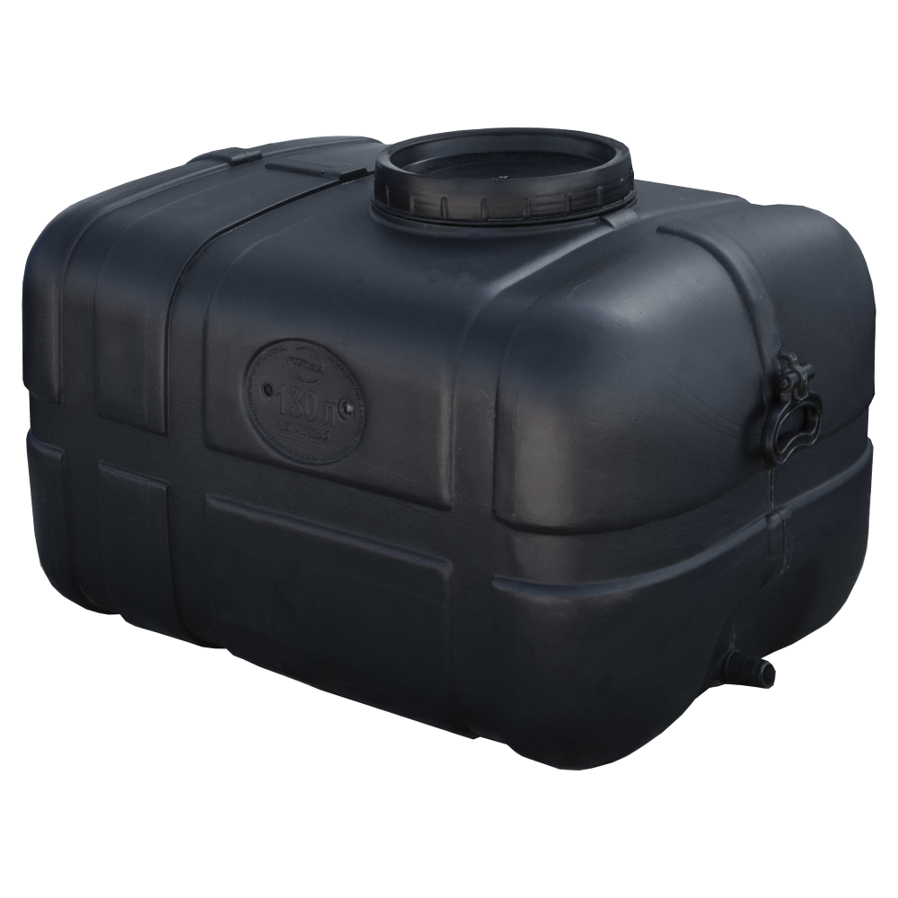 Бочка 130 л прямоугольная непищевая черная Київ - зображення 1