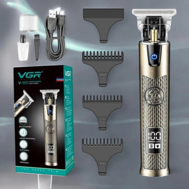 Триммер VGR V-983 5 Вт золотистый Київ - зображення 4