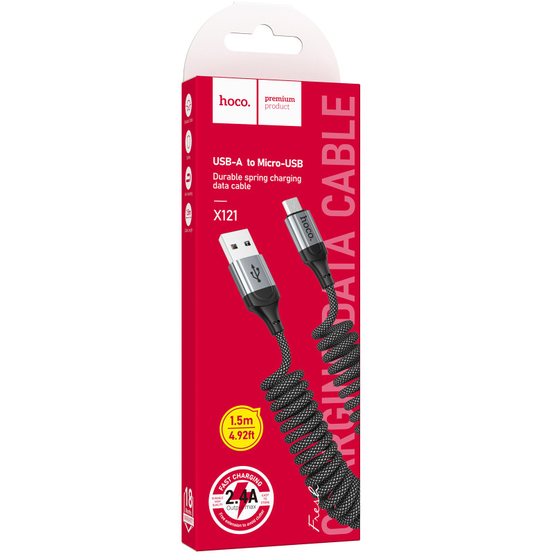 Дата кабель Hoco X121 Nuevo USB to MicroUSB 2.4A (1.5m) Херсон - изображение 2