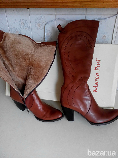 Сапоги кожаные зимние MarkoPini Киев - изображение 1