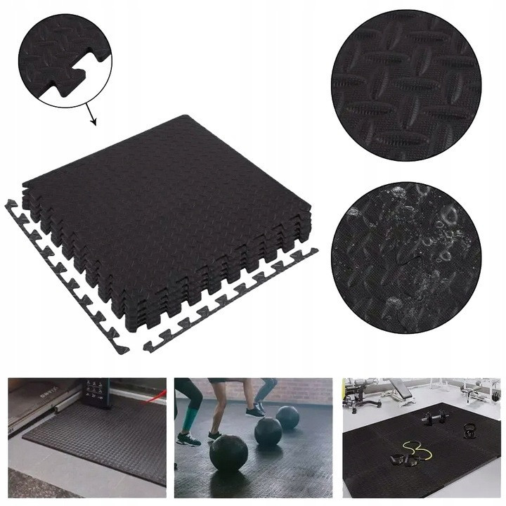 Плитка резиновая пазл на пол (набор 6 шт. 60см*60см*2см) TORIN TRYZW20 Харків - зображення 1