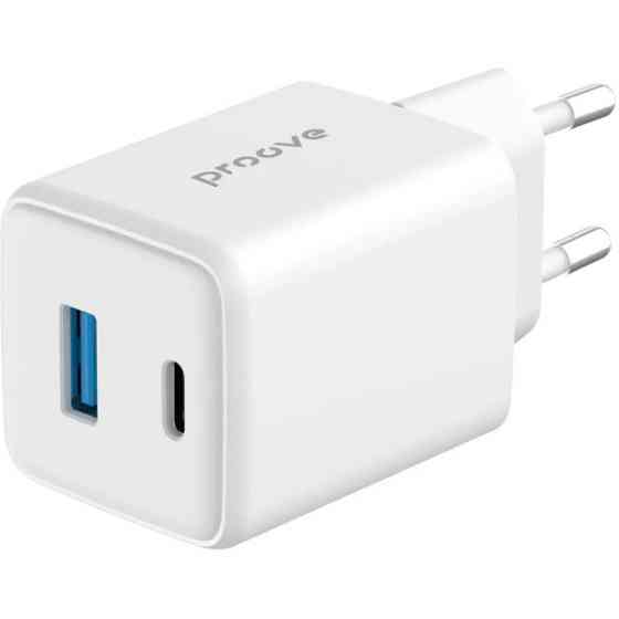 Мережевий зарядний пристрій Proove Pocket GaN Plus 45W (Type-C + USB) White (WCPG45110002) (Код това Харків