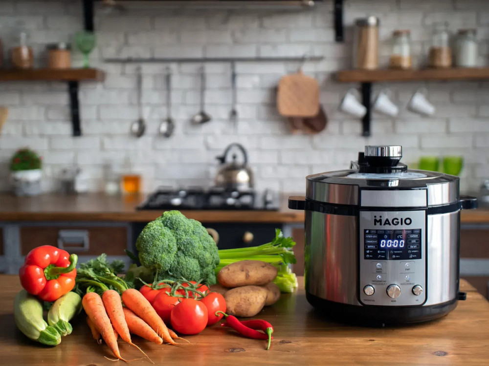 Мультиварка-скороварка Magio MG-429 1200 Вт серебристая Киев - изображение 3